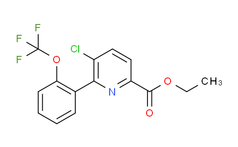 AM93448 | 1261621-46-8 | Ethyl 5-chloro-6-(2-(trifluoromethoxy)phenyl)picolinate
