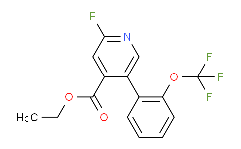 Ethyl 2-fluoro-5-(2-(trifluoromethoxy)phenyl)isonicotinate