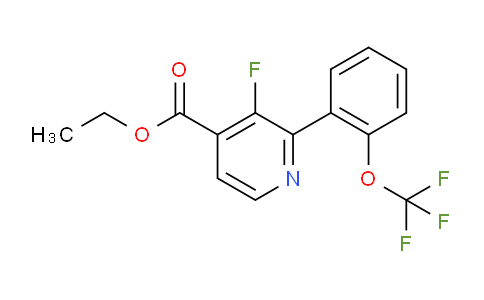 Ethyl 3-fluoro-2-(2-(trifluoromethoxy)phenyl)isonicotinate