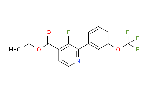 Ethyl 3-fluoro-2-(3-(trifluoromethoxy)phenyl)isonicotinate