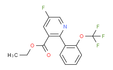Ethyl 5-fluoro-2-(2-(trifluoromethoxy)phenyl)nicotinate