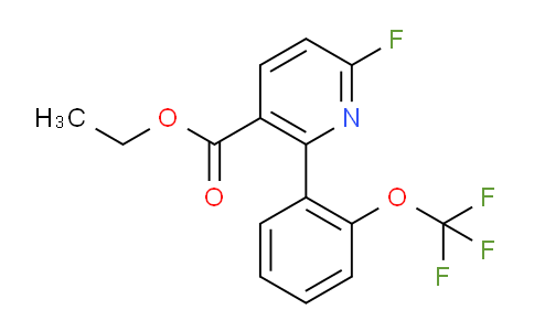 AM93543 | 1261616-21-0 | Ethyl 6-fluoro-2-(2-(trifluoromethoxy)phenyl)nicotinate