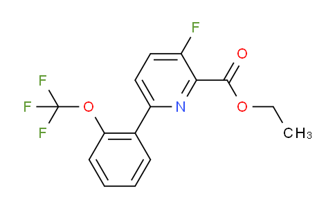 AM93552 | 1261572-66-0 | Ethyl 3-fluoro-6-(2-(trifluoromethoxy)phenyl)picolinate