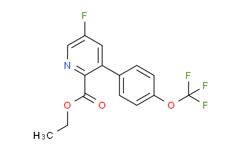 Ethyl 5-fluoro-3-(4-(trifluoromethoxy)phenyl)picolinate