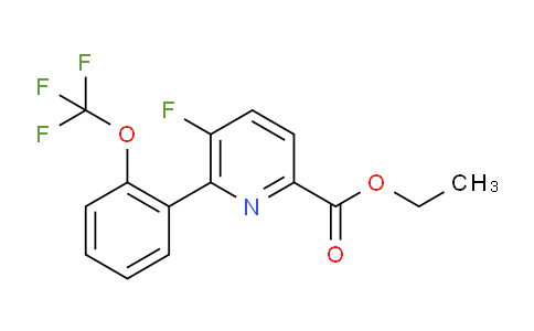 Ethyl 5-fluoro-6-(2-(trifluoromethoxy)phenyl)picolinate