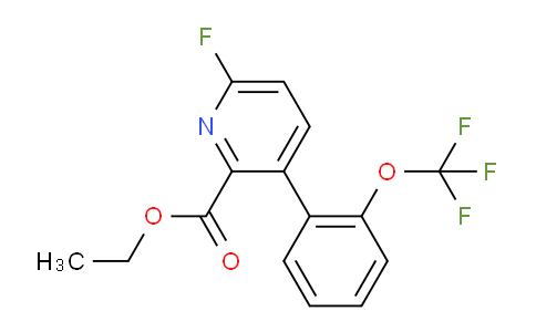 Ethyl 6-fluoro-3-(2-(trifluoromethoxy)phenyl)picolinate