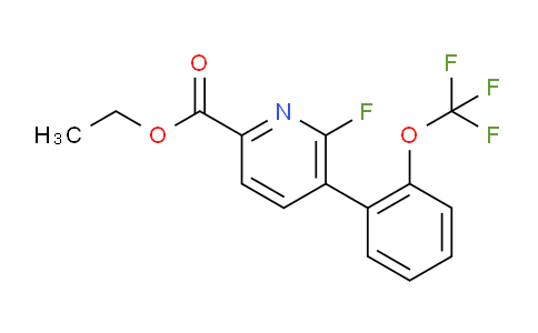 Ethyl 6-fluoro-5-(2-(trifluoromethoxy)phenyl)picolinate