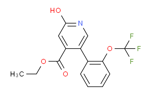 Ethyl 2-hydroxy-5-(2-(trifluoromethoxy)phenyl)isonicotinate