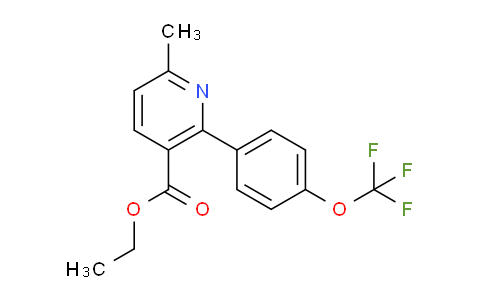 AM93677 | 1261796-76-2 | Ethyl 6-methyl-2-(4-(trifluoromethoxy)phenyl)nicotinate