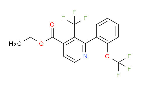 AM93705 | 1261652-40-7 | Ethyl 2-(2-(trifluoromethoxy)phenyl)-3-(trifluoromethyl)isonicotinate