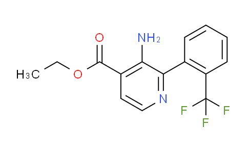 Ethyl 3-amino-2-(2-(trifluoromethyl)phenyl)isonicotinate
