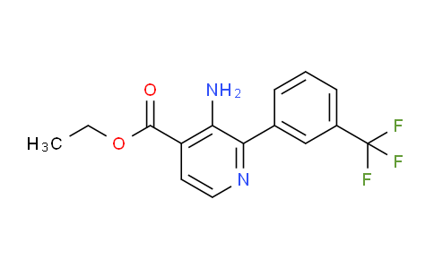 Ethyl 3-amino-2-(3-(trifluoromethyl)phenyl)isonicotinate
