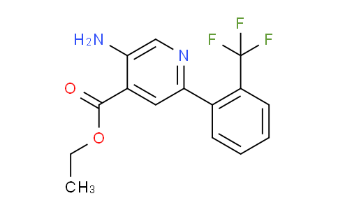 Ethyl 5-amino-2-(2-(trifluoromethyl)phenyl)isonicotinate