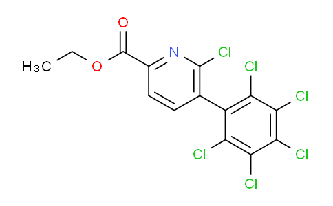 Ethyl 6-chloro-5-(perchlorophenyl)picolinate