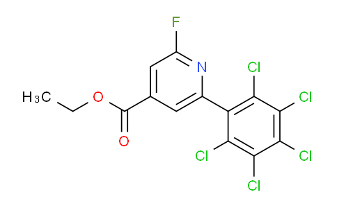 Ethyl 2-fluoro-6-(perchlorophenyl)isonicotinate