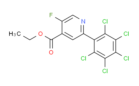 Ethyl 5-fluoro-2-(perchlorophenyl)isonicotinate