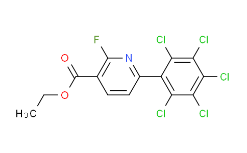 Ethyl 2-fluoro-6-(perchlorophenyl)nicotinate