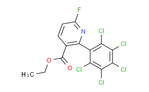 Ethyl 6-fluoro-2-(perchlorophenyl)nicotinate