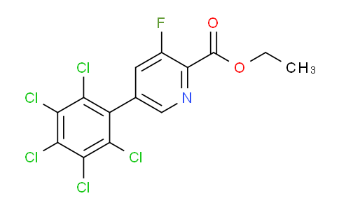 Ethyl 3-fluoro-5-(perchlorophenyl)picolinate