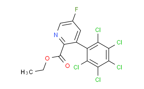 Ethyl 5-fluoro-3-(perchlorophenyl)picolinate