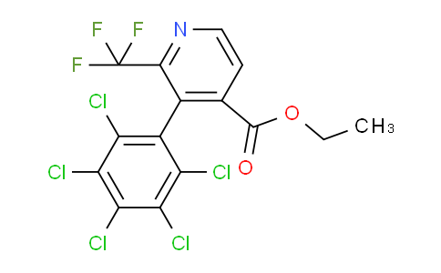 Ethyl 3-(perchlorophenyl)-2-(trifluoromethyl)isonicotinate