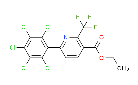 Ethyl 6-(perchlorophenyl)-2-(trifluoromethyl)nicotinate