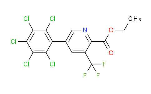 Ethyl 5-(perchlorophenyl)-3-(trifluoromethyl)picolinate