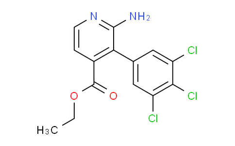Ethyl 2-amino-3-(3,4,5-trichlorophenyl)isonicotinate