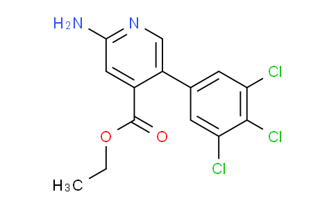 Ethyl 2-amino-5-(3,4,5-trichlorophenyl)isonicotinate