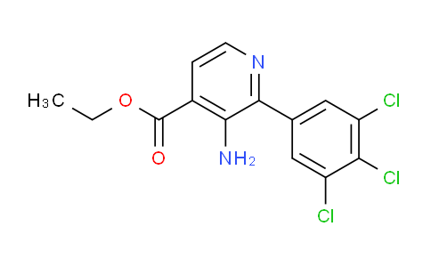 Ethyl 3-amino-2-(3,4,5-trichlorophenyl)isonicotinate