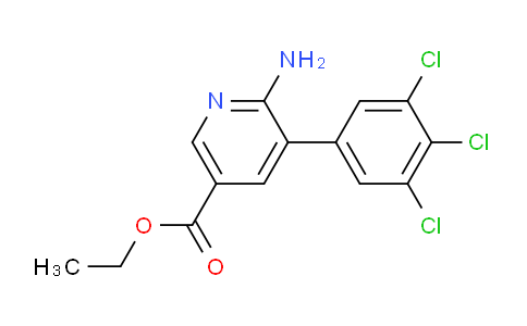 Ethyl 6-amino-5-(3,4,5-trichlorophenyl)nicotinate