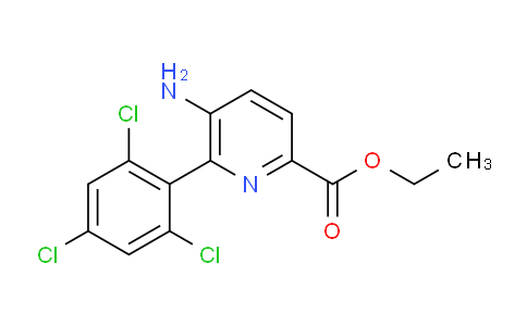 Ethyl 5-amino-6-(2,4,6-trichlorophenyl)picolinate