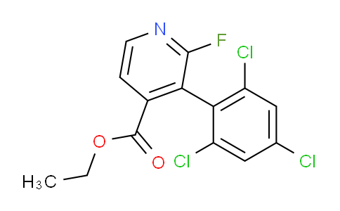 Ethyl 2-fluoro-3-(2,4,6-trichlorophenyl)isonicotinate