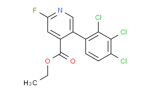Ethyl 2-fluoro-5-(2,3,4-trichlorophenyl)isonicotinate