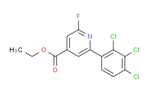 Ethyl 2-fluoro-6-(2,3,4-trichlorophenyl)isonicotinate