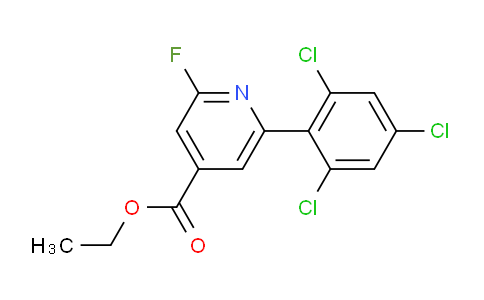Ethyl 2-fluoro-6-(2,4,6-trichlorophenyl)isonicotinate