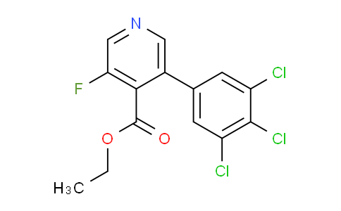 Ethyl 3-fluoro-5-(3,4,5-trichlorophenyl)isonicotinate
