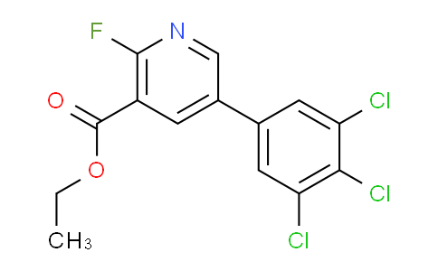 Ethyl 2-fluoro-5-(3,4,5-trichlorophenyl)nicotinate