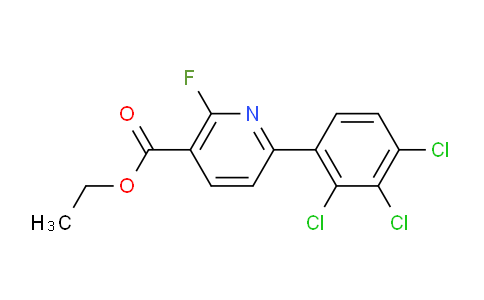 Ethyl 2-fluoro-6-(2,3,4-trichlorophenyl)nicotinate