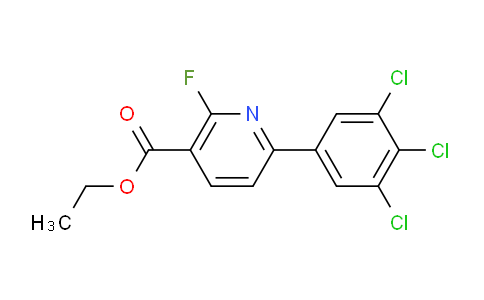 Ethyl 2-fluoro-6-(3,4,5-trichlorophenyl)nicotinate
