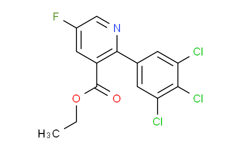 Ethyl 5-fluoro-2-(3,4,5-trichlorophenyl)nicotinate