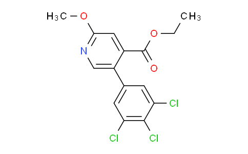 Ethyl 2-methoxy-5-(3,4,5-trichlorophenyl)isonicotinate