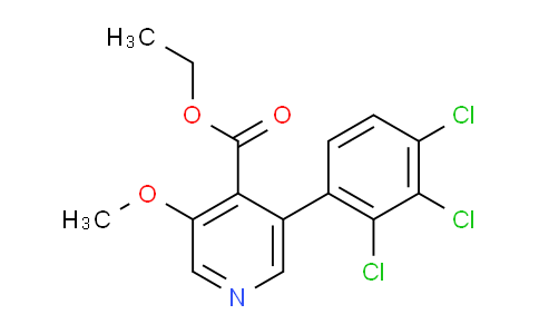 Ethyl 3-methoxy-5-(2,3,4-trichlorophenyl)isonicotinate
