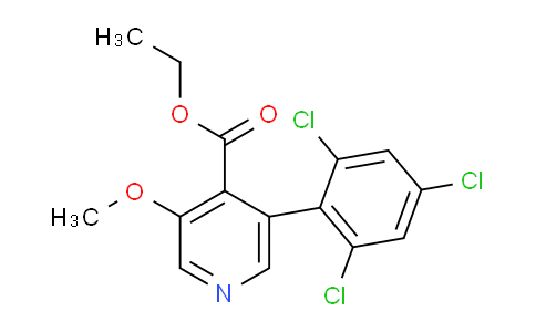 Ethyl 3-methoxy-5-(2,4,6-trichlorophenyl)isonicotinate