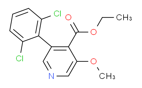 Ethyl 3-(2,6-dichlorophenyl)-5-methoxyisonicotinate