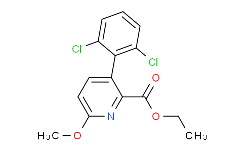 Ethyl 3-(2,6-dichlorophenyl)-6-methoxypicolinate