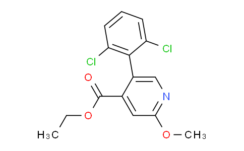 Ethyl 5-(2,6-dichlorophenyl)-2-methoxyisonicotinate