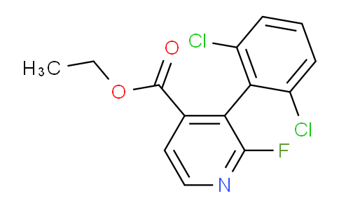Ethyl 3-(2,6-dichlorophenyl)-2-fluoroisonicotinate