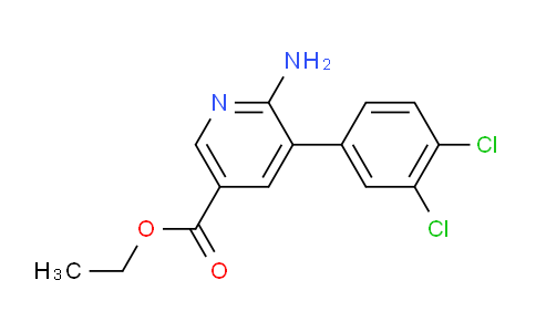 Ethyl 6-amino-5-(3,4-dichlorophenyl)nicotinate