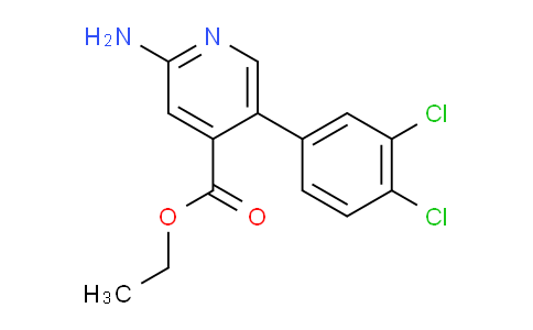 Ethyl 2-amino-5-(3,4-dichlorophenyl)isonicotinate